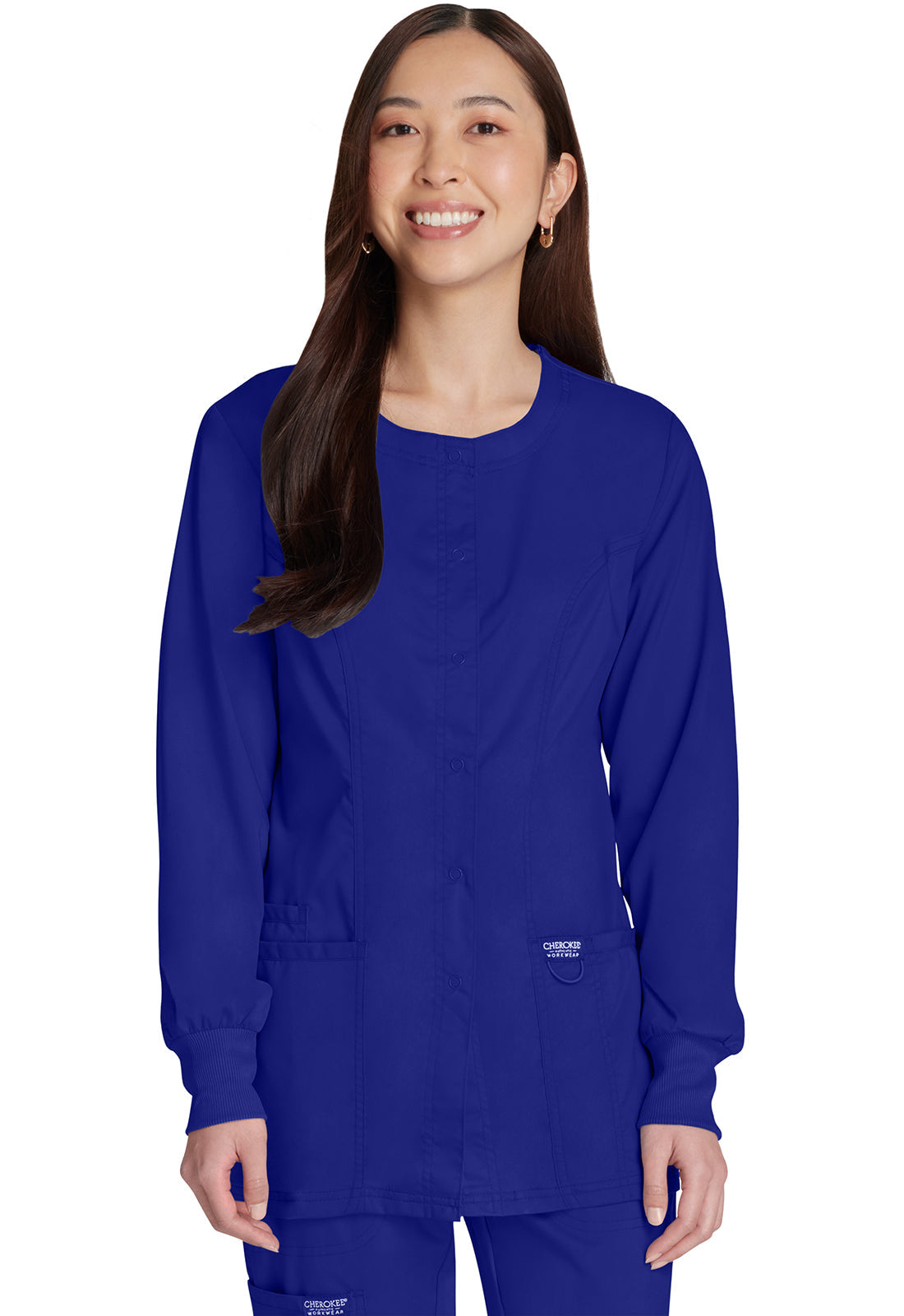 Women's Snap Front Jacket - Galaxy Blue